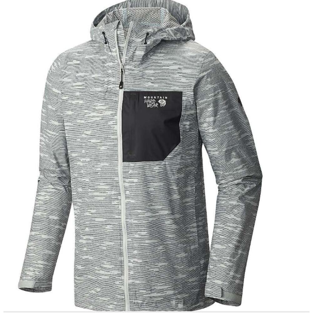 Mountain Hardwear Plasmonic Jacket Mens Medium Hooded Full Zip Waterproof
